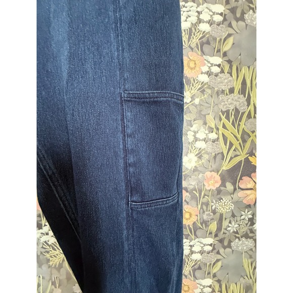 Anthropologie Pilcro Dark Wash Denim Cargo Pants Women's Size 32 - Picture 5 of 9